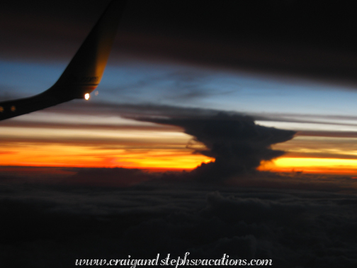 Sunset from the plane