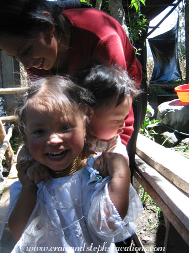 Sisa gives Yupanqui a piggy-back ride