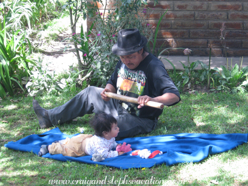 Antonio plays the flute for Yupanqui