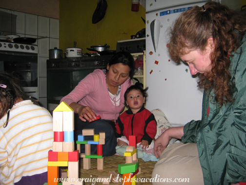 Playing blocks