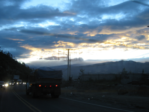 Arrival at the airport