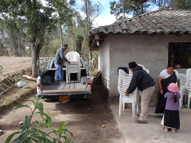 Returning the party chairs