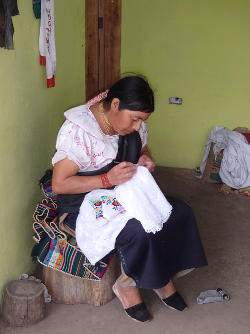 Rosa altering my blouse