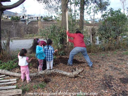 Antonio breaking ground for planting trees