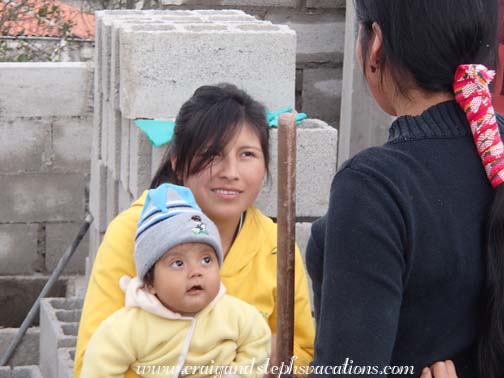 Cecilia and her 7-month-old son Ariel Cecilia and her 7-month-old son Ariel