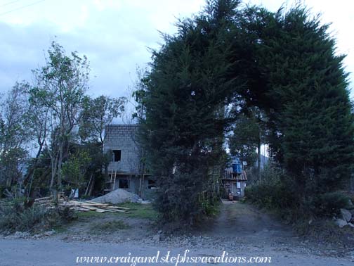 View of the house from the street