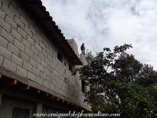 Antonio on the roof