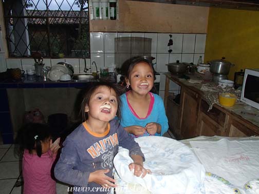 Yupanqui and Sisa wear mustaches made of dough to resemble Achi Taita Yupanqui and Sisa wear mustaches made of dough to resemble Achi Taita