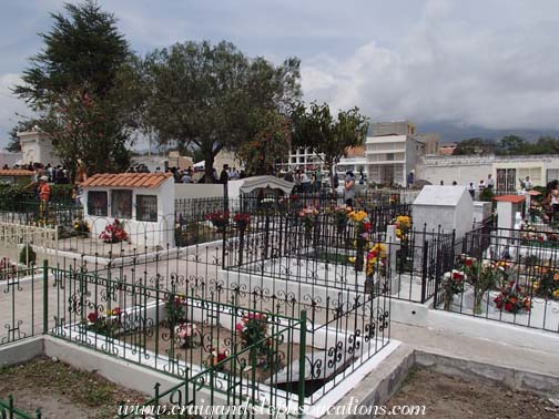 The mestizo section of the cemetery The mestizo section of the cemetery
