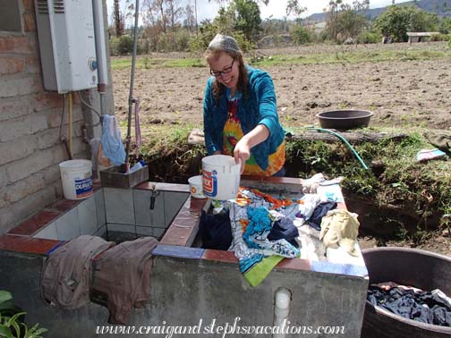 Doing one last load of laundry by hand Doing one last load of laundry by hand