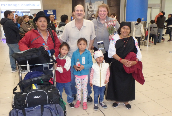 A warm welcome at the airport
