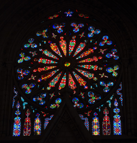 Stained glass, Basilica del Voto Nacional
