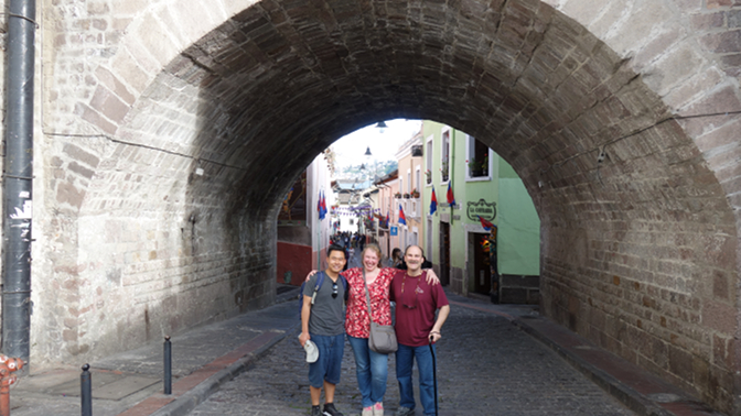 Sonam, Steph, and Craig at La Ronda