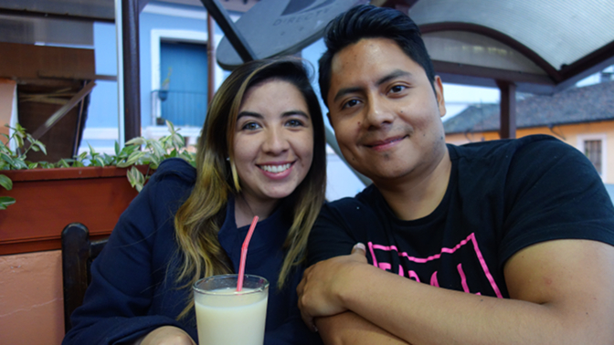 Jess and Javier at Leña Quiteña