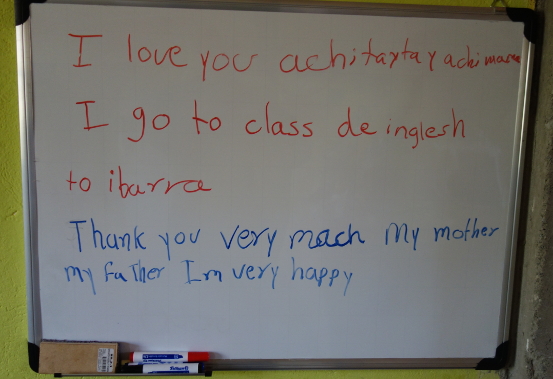 Sisa left this note for us