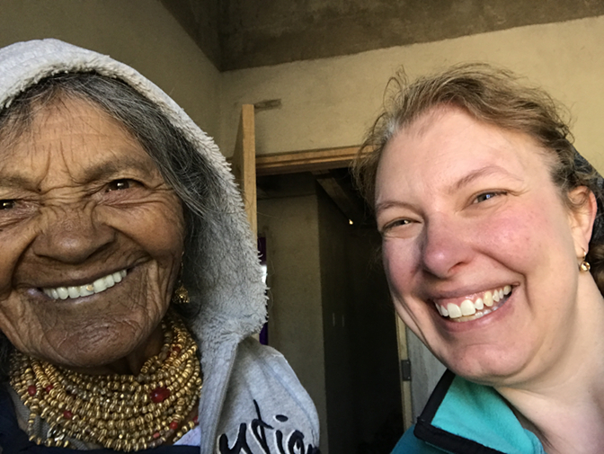 Selfie with Abuelita in my office