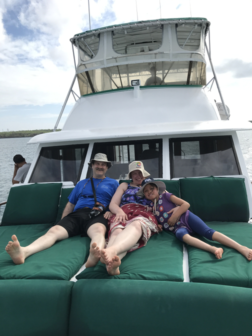 Achi Taita, Achi Mama, and Sisa on the Sea Finch