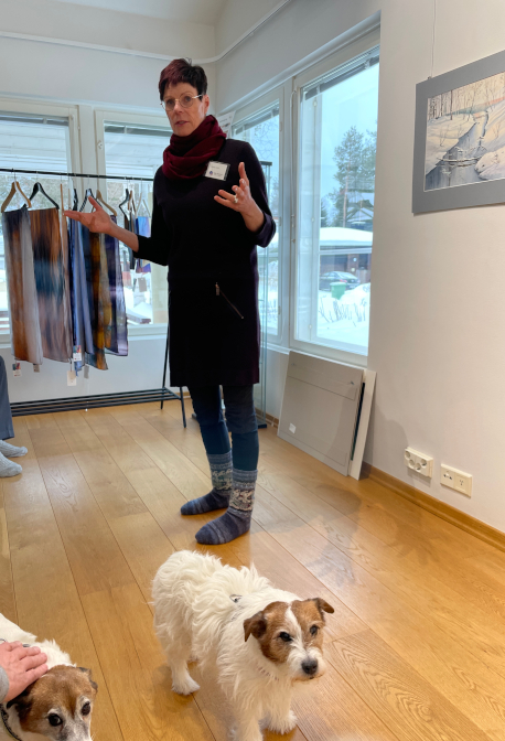 Kaisa Sir&eacute;n and her dogs