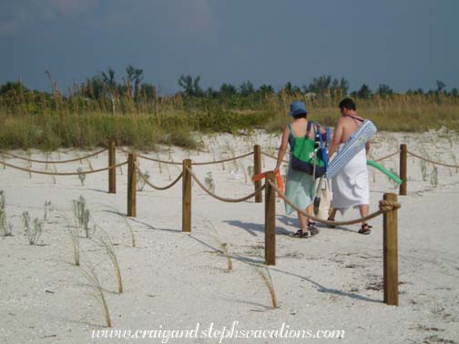 Karen and Tom, Leaving Bowman's Beach