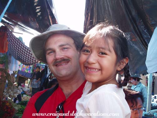 Craig and Yoselin at the market Craig and Yoselin at the market