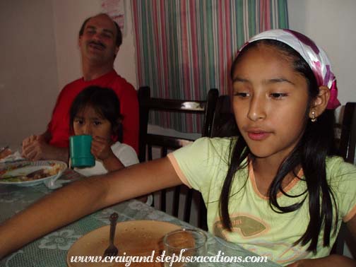 Vanesa eating lunch Vanesa eating lunch