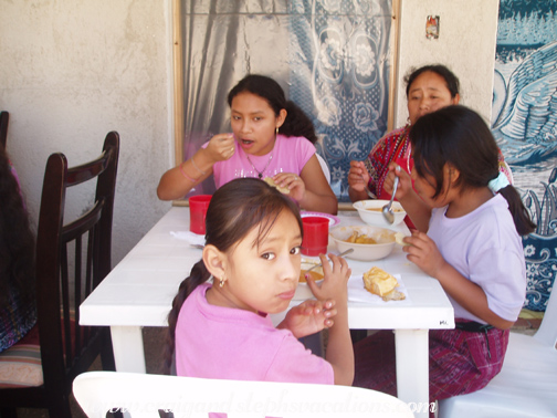 Olga with daughters Pamela and Odilia, and Paola Olga with daughters Pamela and Odilia, and Paola