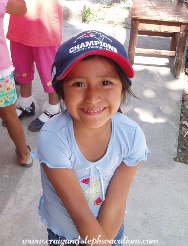 Yoselin in a Patriots cap Yoselin in a Patriots cap