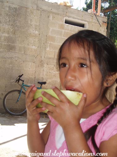 Yasmin eats watermelon Yasmin eats watermelon