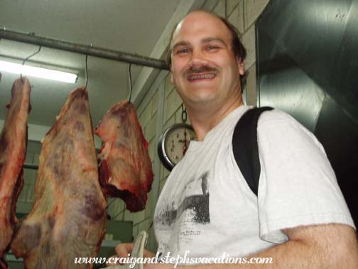 Craig at the butchery Craig at the butchery