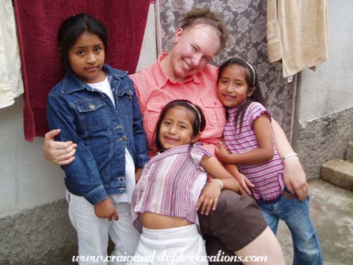 Steph with Paola, Yoselin, and Yasmin Steph with Paola, Yoselin, and Yasmin