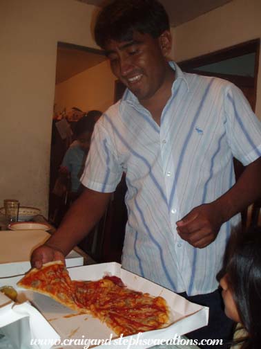 Pizza with ketchup! Pizza with ketchup!