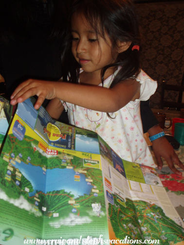 Aracely shows us a map Aracely shows us a map