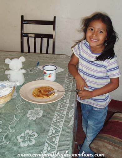 Yoselin at breakfast Yoselin at breakfast