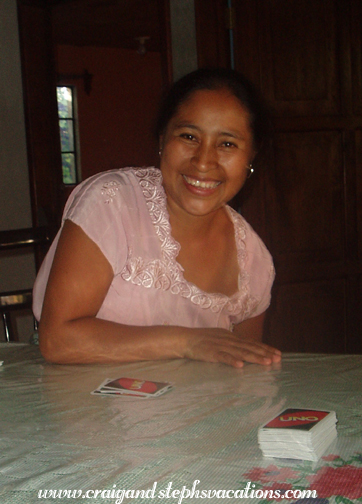 Paulina joins the Uno game Paulina joins the Uno game