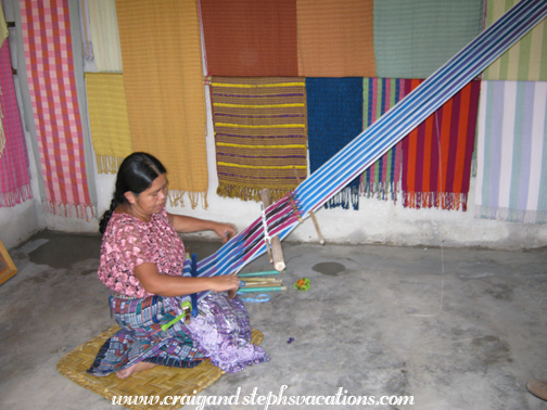 Backstrap weaving demonstration, Telar de Cintura Chinimaya, San Juan la Laguna Backstrap weaving demonstration, Telar de Cintura Chinimaya, San Juan la Laguna