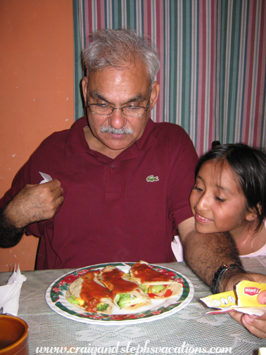 Yasmin admires Mukul's meal Yasmin admires Mukul's meal