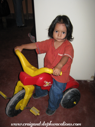 Eddy on his big wheel Eddy on his big wheel