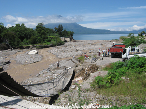 Washed out bridge Washed out bridge