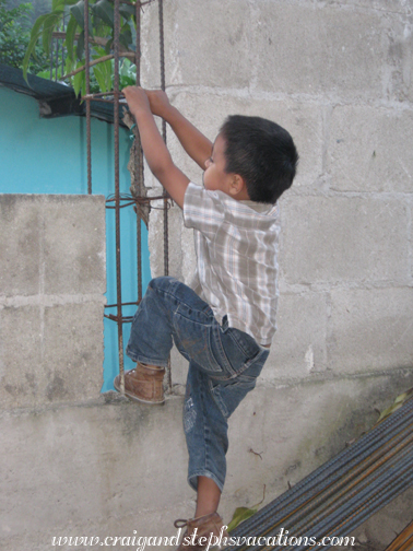 Eddy climbs the rebar Eddy climbs the rebar