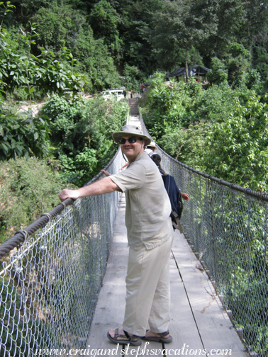 Bridge over landslide