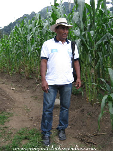 Humberto at the family farmland in San Gabriel Humberto at the family farmland in San Gabriel