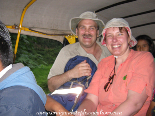 Craig and Steph in a tuk-tuk Craig and Steph in a tuk-tuk