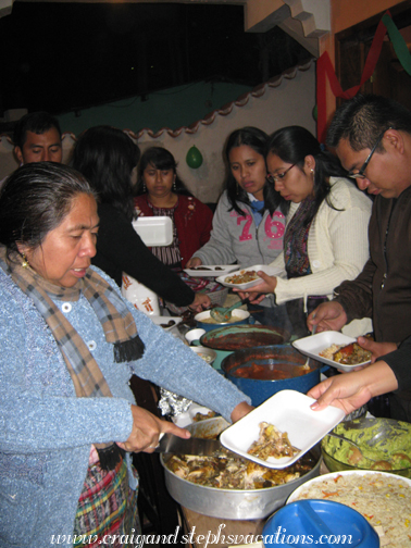 Pot-luck New Year's buffet