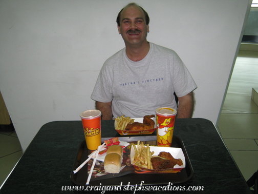 Pollo Campero at the airport