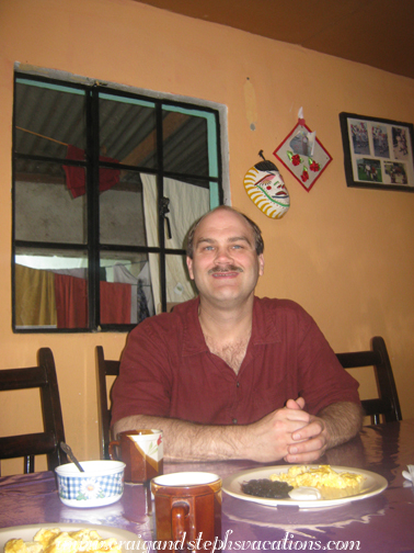 Craig and breakfast Craig at breakfast