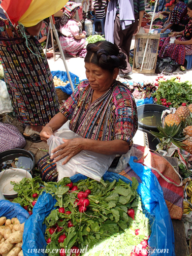 Seller at the market Seller at the market