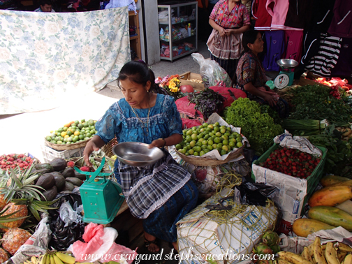 Seller at the market Seller at the market