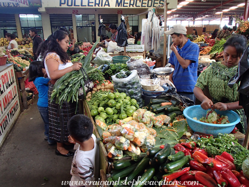 Buying vegetables at the market Buying vegetables at the market