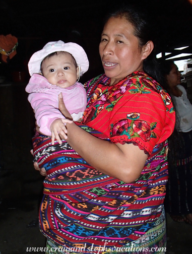 Estela and baby Michele Estela and baby Michele