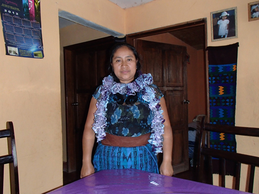 Paulina models her scarf Paulina models her scarf